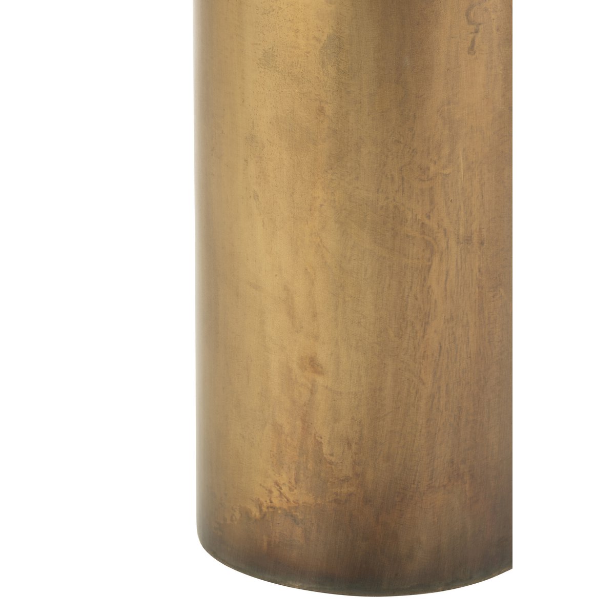 Bijzettafel Soni - ijzer/glas - zwart/brons