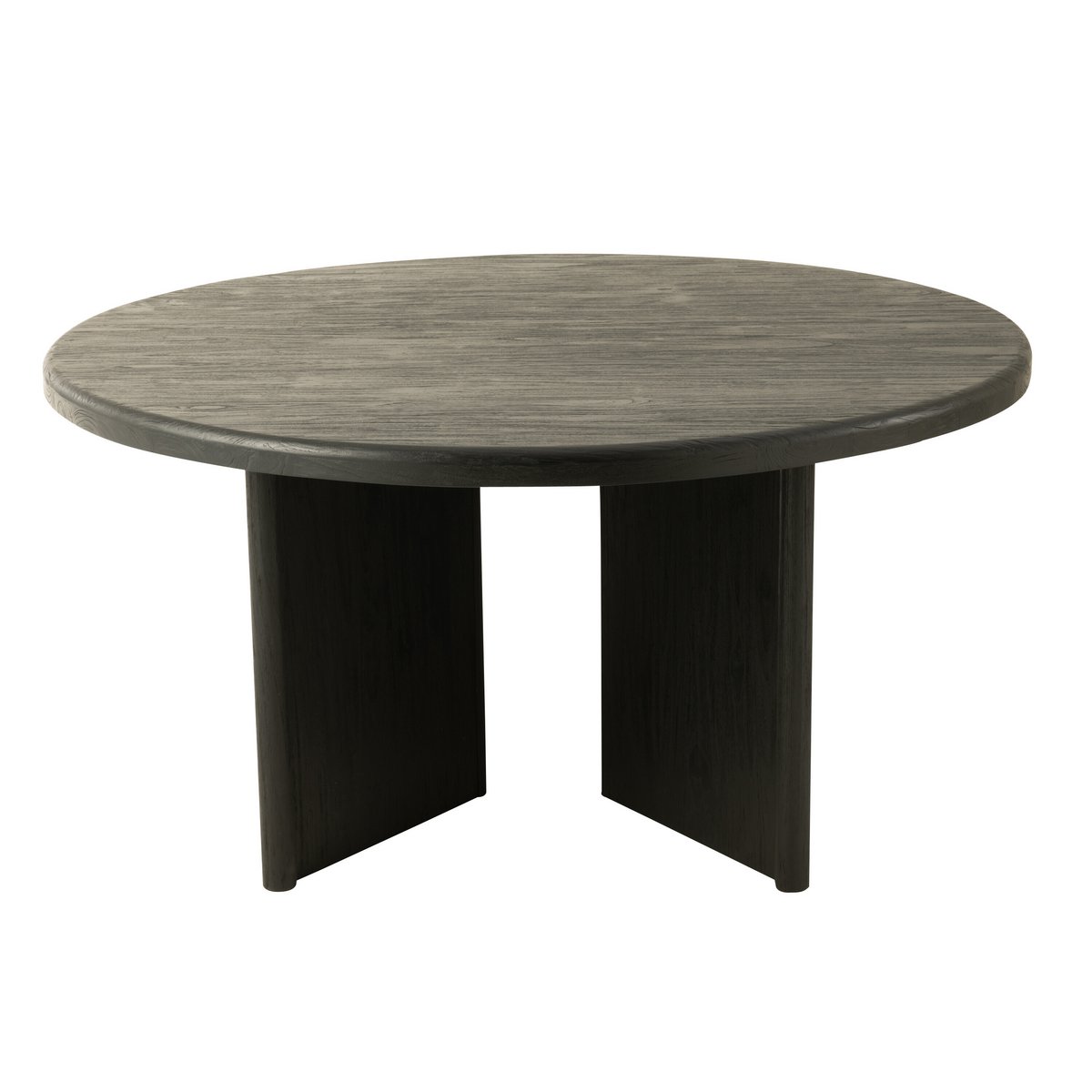 Eettafel Rond Teak - hout - zwart